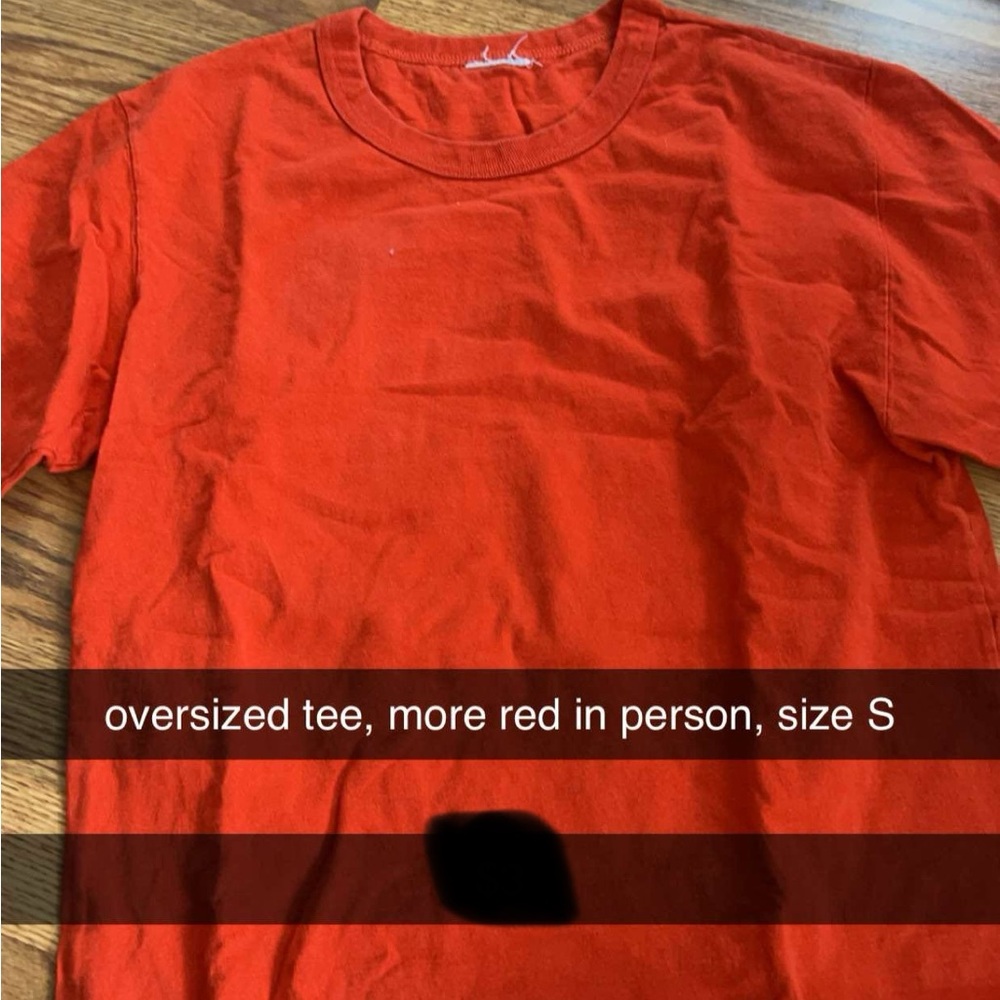 Red Oversized Tee